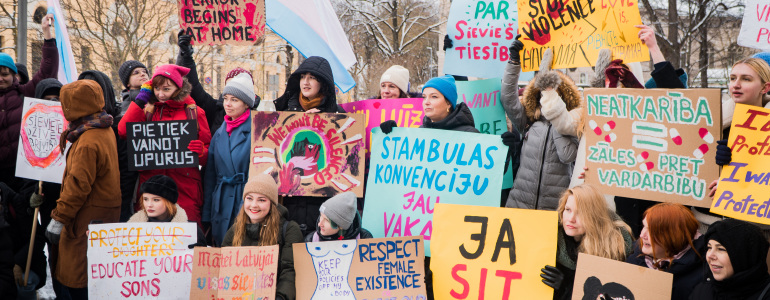 8. martā notika Sieviešu Solidaritātes Gājiens